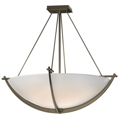 Hubbardton Forge Compass Bowl Semi-Flushmount Light - Color: Antique - Size