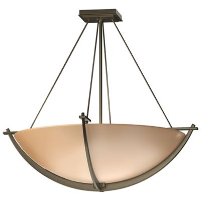 Hubbardton Forge Compass Bowl Semi-Flushmount Light - Color: Antique - Size