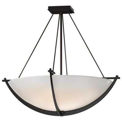 Hubbardton Forge Compass Bowl Semi-Flushmount Light - Color: Oil Rubbed - S