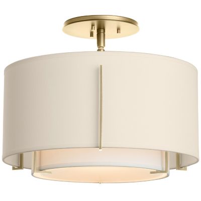 Hubbardton Forge Exos Double Shade Semi-Flushmount Light Small - Size: 1 li