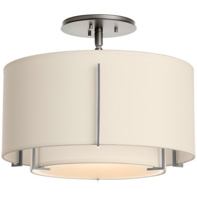 Hubbardton Forge Exos Double Shade Semi-Flushmount Light Small - Size: 1 li