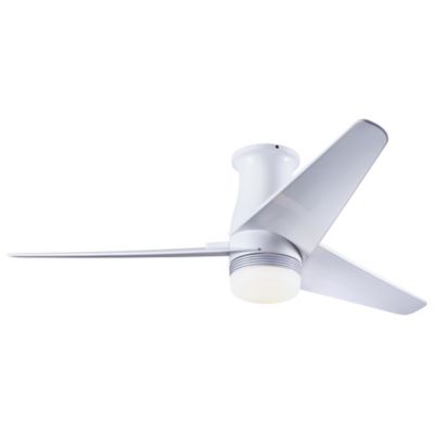 Modern Fan Company Velo DC Flushmount Ceiling Fan - Color: White - Blade Co