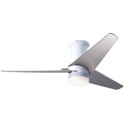Modern Fan Company Velo DC Flushmount Ceiling Fan in White, 3 Blades