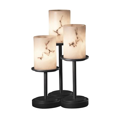 Justice Design Group LumenAria Dakota Table Lamp - Color: Black - Size: 3 l