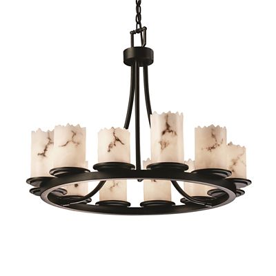 R105367 Justice Design Group LumenAria Dakota 12 Light Cha sku R105367