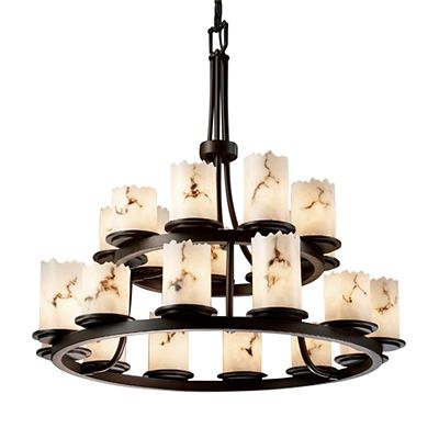 R105385 Justice Design Group LumenAria Dakota 2-Tier Chand sku R105385