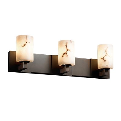 Justice Design Group LumenAria Modular Cylinder Vanity Light - Color: Bronz