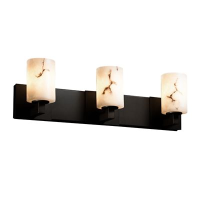 Justice Design Group LumenAria Modular Cylinder Vanity Light - Color: Black