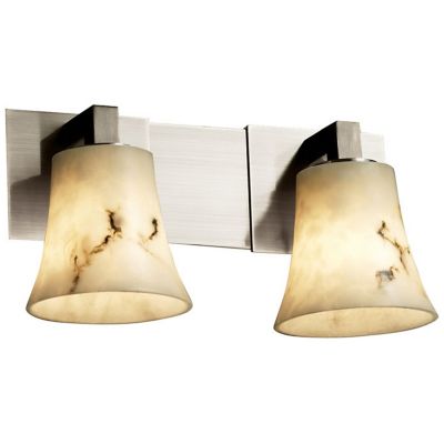 Justice Design Group LumenAria Modular Cone Vanity Light - Color: Silver - 