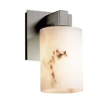 Justice Design Group LumenAria Modular Cylinder Wall Sconce - Color: Cream 