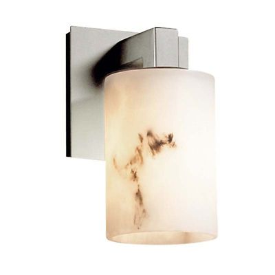 Justice Design Group LumenAria Modular Cylinder Wall Sconce - Color: Cream 