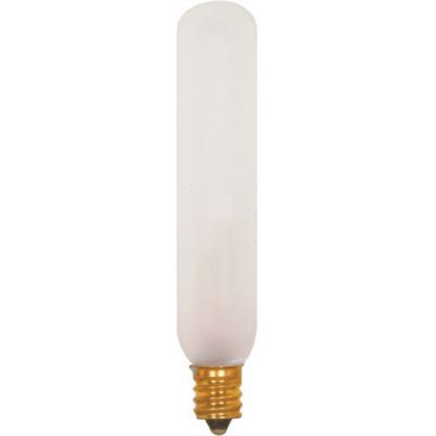 15W 120V T6 E12 Frosted Bulb by Satco Lighting S3315
