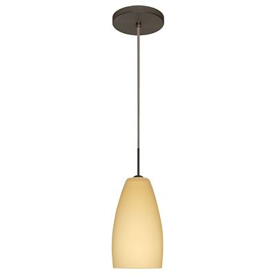 Besa Lighting Chrissy Mini Pendant Light - Color: Beige - 1BT-1509VM-BR