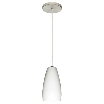 Besa Lighting Chrissy Mini Pendant Light - Color: White - 1BT-150907-SN