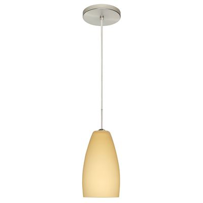 Besa Lighting Chrissy Mini Pendant Light - Color: Beige - 1BT-1509VM-SN