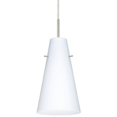 Besa Lighting Cierro Pendant Light - Color: White - 1JT-412407-SN