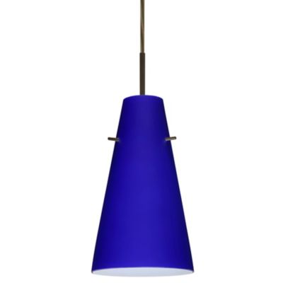 Besa Lighting Cierro Pendant Light - Color: Blue - 1JT-4124CM-BR