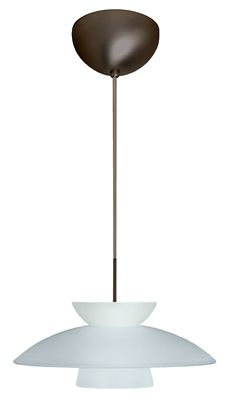 Besa Lighting Trilo 15 Pendant Light - Color: White - 1JT-451325-BR