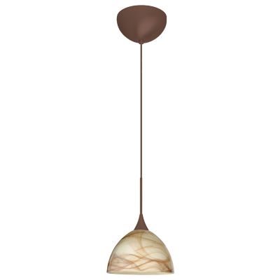 Besa Lighting Brella Mini Pendant Light - Color: Brown - Size: 1 light - 1X