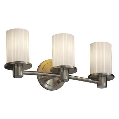 Justice Design Group Fusion Rondo Vanity Light - Color: White - Size: 3 lig