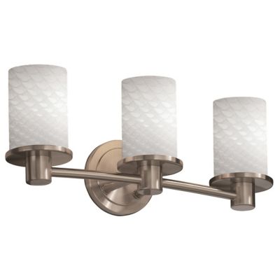 Justice Design Group Fusion Rondo Vanity Light - Color: White - Size: 3 lig