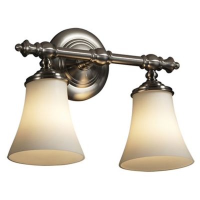 Justice Design Group Fusion Tradition Vanity Light - Color: Silver - Size: 