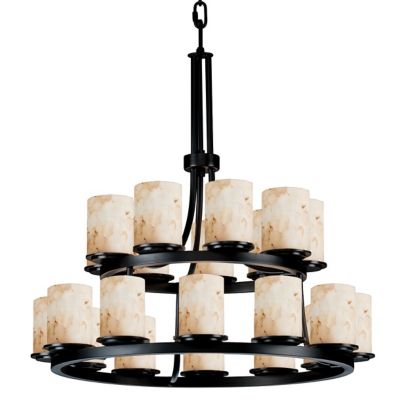 R127764 Justice Design Group Alabaster Rocks Dakota 2-Tier sku R127764