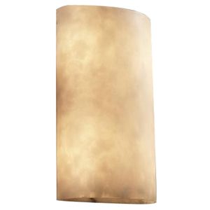 Justice Design Group Clouds Cylinder Wall Sconce - Color: Beige - Size: Sma