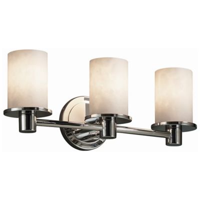 Justice Design Group Clouds Rondo Vanity Light - Color: Beige - Size: 3 lig