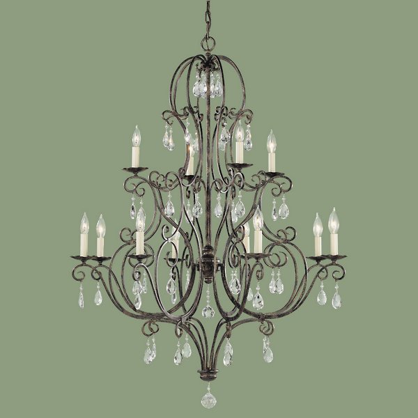Feiss Lighting Chateau 12-Light 2-Tier Chandelier
