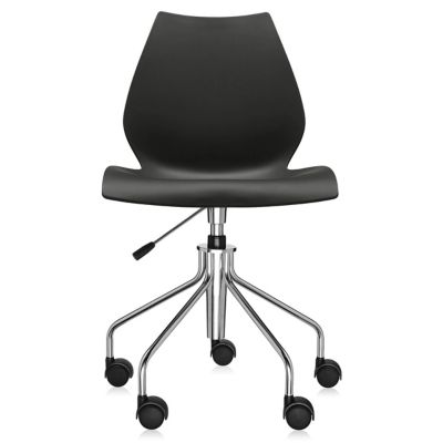 Kartell Maui Swivel Chair Height-Adjustable - Color: Black - 2878/1M
