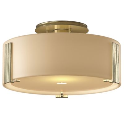 Hubbardton Forge Impressions Semi-Flushmount Light - Color: Beige - Size: M