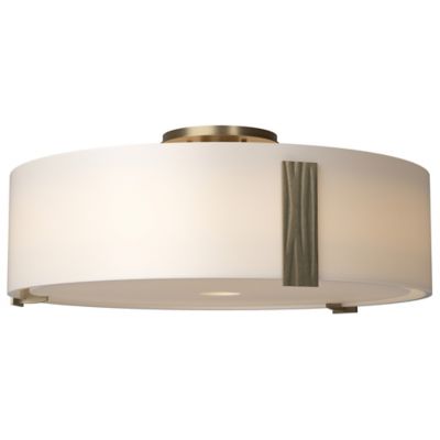 Hubbardton Forge Impressions Semi-Flushmount Light - Color: Beige - Size: L