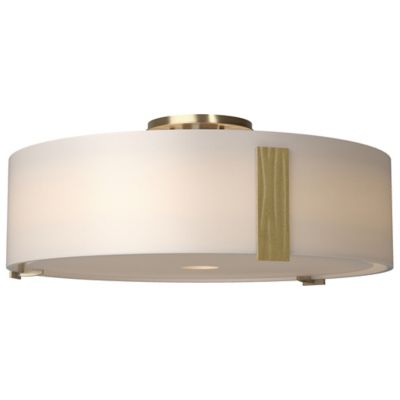 Hubbardton Forge Impressions Semi-Flushmount Light - Color: Beige - Size: L