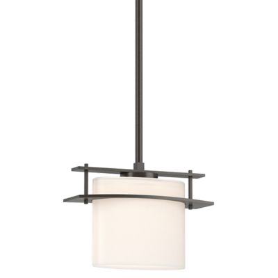 Hubbardton Forge Ellipse Adjustable Pendant Light - Color: White - Size: 1 