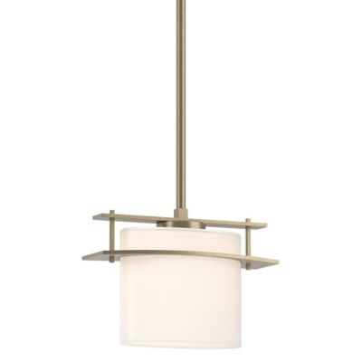 Hubbardton Forge Ellipse Adjustable Pendant Light - Color: White - Size: 1 