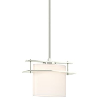 Hubbardton Forge Ellipse Adjustable Pendant Light - Color: White - Size: 1 