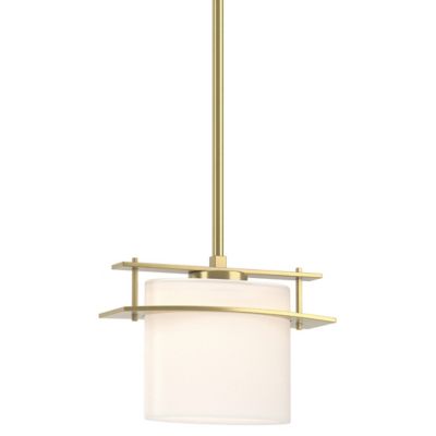 Hubbardton Forge Ellipse Adjustable Pendant Light - Color: Beige - Size: 1 