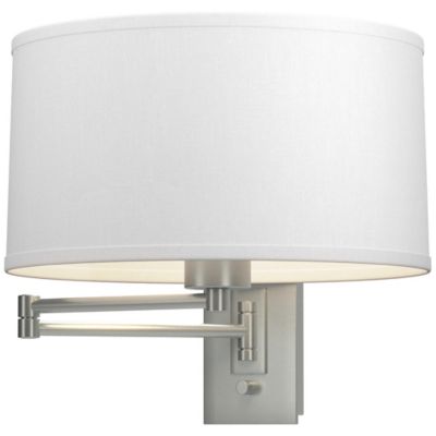 Hubbardton Forge Simple Swingarm Wall Sconce - Color: White - Size: 1 light