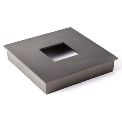 Hubbardton Forge Base Cover Only for Outdoor Post Lights - Color: Grey - Si