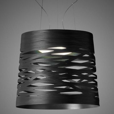 Foscarini Tress Drum Suspension Light - Color: Black - FN182007S2_20_U