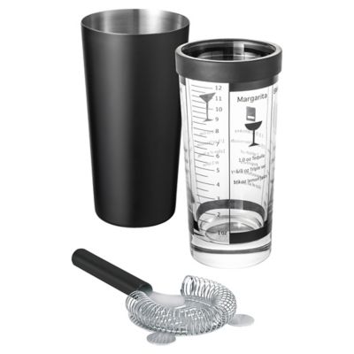 BLO2308996 Blomus LOUNGE Boston Shaker Set - Color: Black - 6 sku BLO2308996