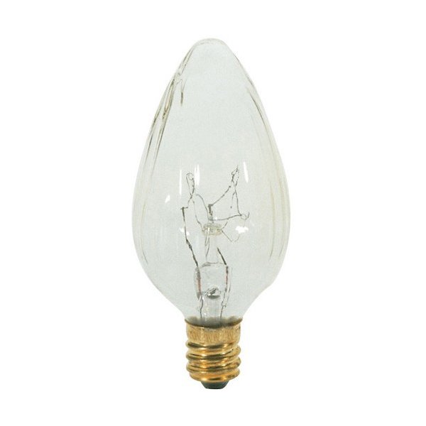25W 120V F10 E12 Clear Flame Bulb by Bulbrite 420125