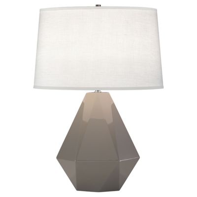 Robert Abbey Delta Table Lamp - Color: Grey - Size: 1 light - 942