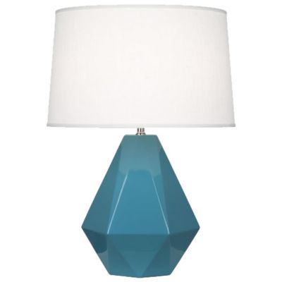 Robert Abbey Delta Table Lamp - Color: Blue - Size: 1 light - OB930