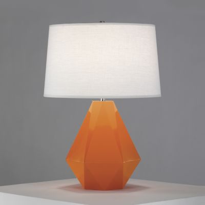 Robert Abbey Delta Table Lamp - Color: Orange - Size: 1 light - 933