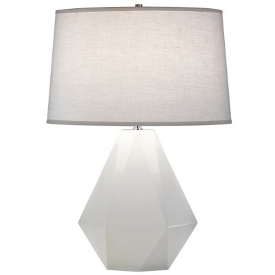 Robert Abbey Delta Table Lamp - Color: White - Size: 1 light - 932