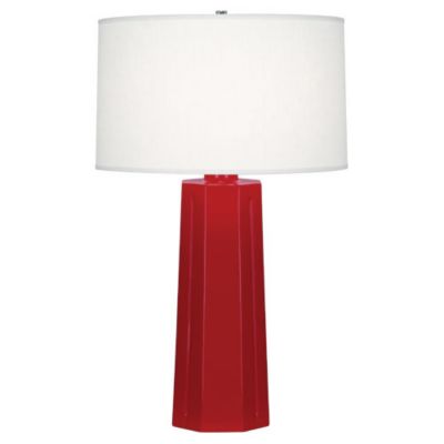 Robert Abbey Mason Table Lamp - Color: Red - Size: 1 light - RR960