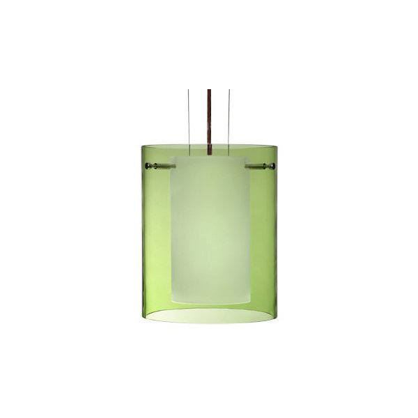 Pahu Pendant Light - Color: Green - Size: Large - Besa Lighting 1KG-L00707-BR
