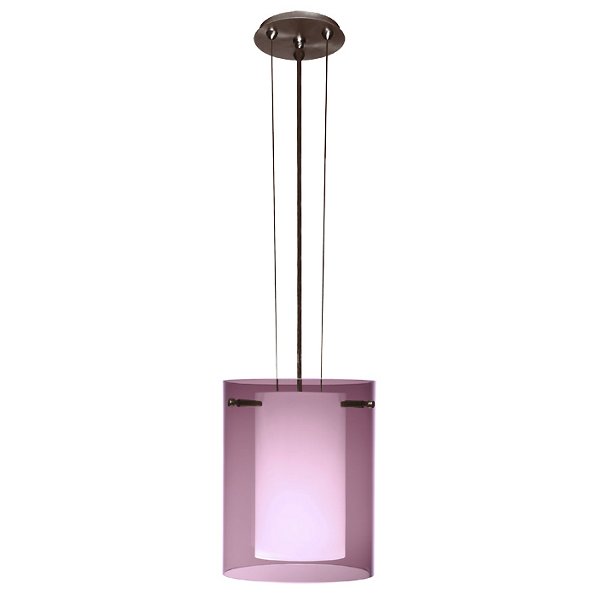 Pahu Pendant Light - Color: Purple - Size: Large - Besa Lighting 1KG-A00707-BR